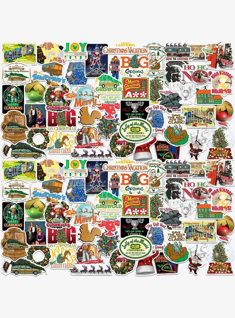 National Lampoon's Christmas Vacation 100ct Vinyl Stickers Variety Pack