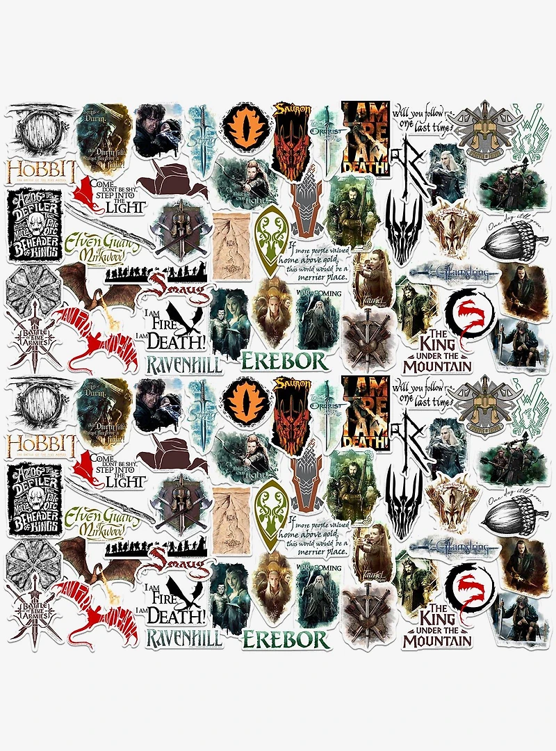 The Hobbit: Battle of the Five Armies 100ct Vinyl Stickers Variety Pack