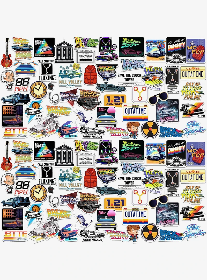 Back to the Future 100ct Vinyl Stickers Variety Pack
