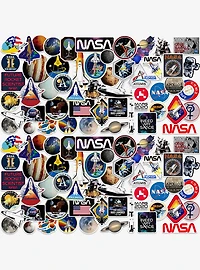 NASA Missions 100ct Vinyl Stickers Variety Pack