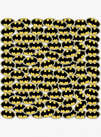 DC Comics Batman Bat Logo 100ct Vinyl Stickers Variety Pack