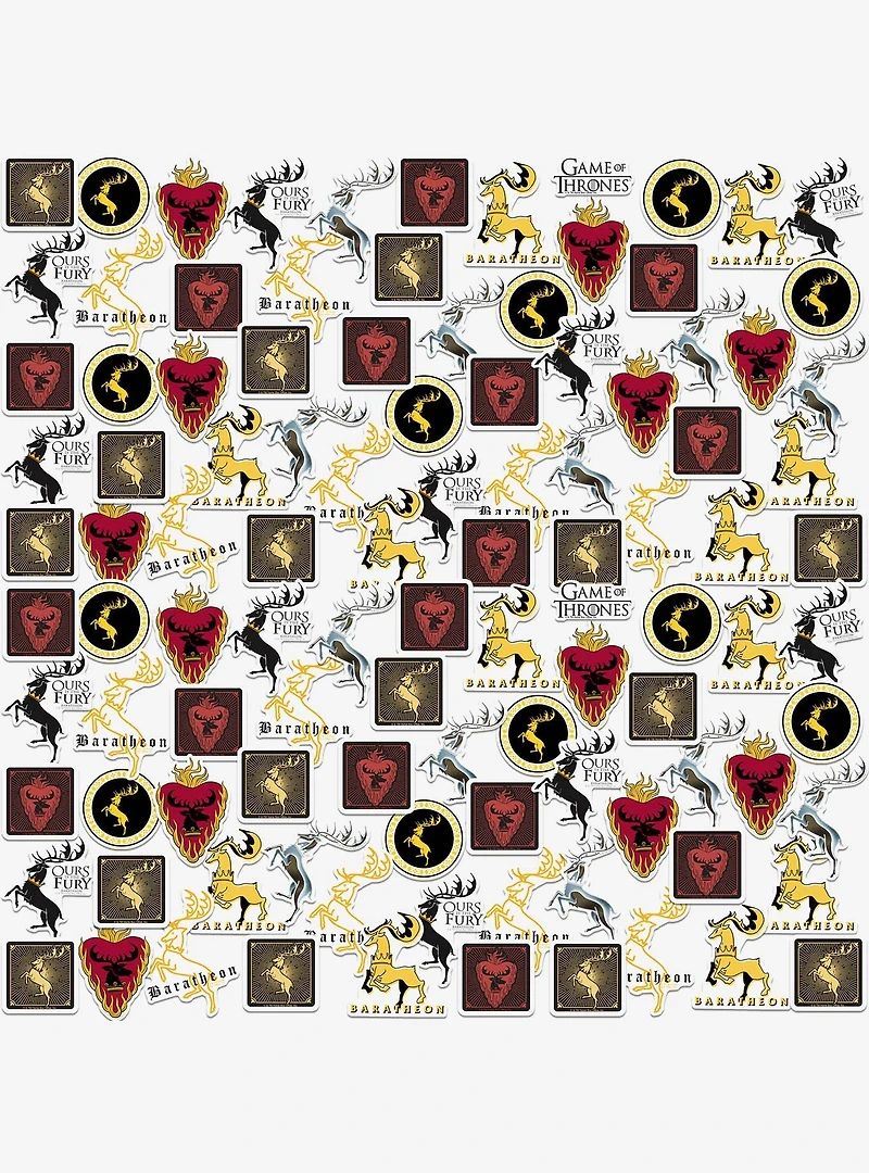Game of Thrones House Baratheon 100ct Vinyl Stickers Variety Pack