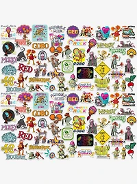Fraggle Rock 100ct Vinyl Stickers Variety Pack