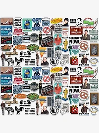 Seinfeld 100ct Vinyl Stickers Variety Pack