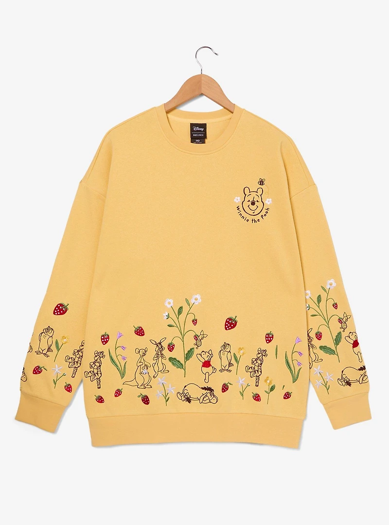 Disney Winnie the Pooh Strawberry Embroidered Crewneck - BoxLunch Exclusive