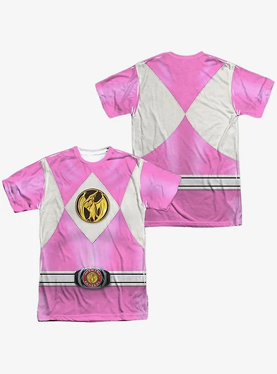Mighty Morphin' Power Rangers Pink Ranger Emblem Sublimated T-Shirt