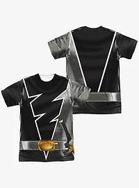 Mighty Morphin' Power Rangers Dino Fury Black Ranger Sublimated T-Shirt