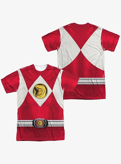 Mighty Morphin' Power Rangers Red Ranger Emblem Sublimated T-Shirt
