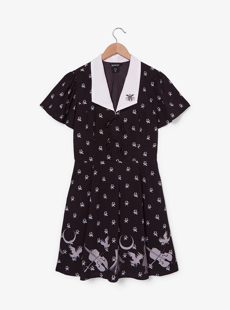 Wednesday Icons Collared Dress - BoxLunch Exclusive