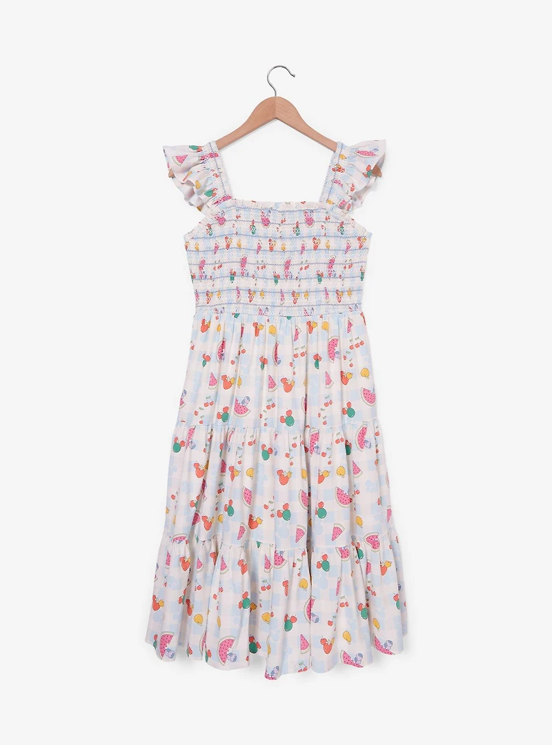 Disney Mickey Mouse Gingham Fruits Allover Print Tank Dress - BoxLunch Exclusive