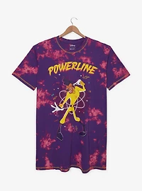 Disney A Goofy Movie Powerline Tie-Dye Plus T-Shirt Dress