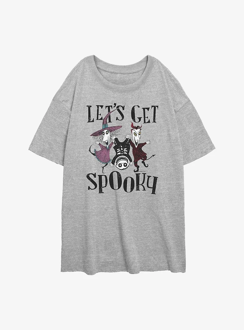 Disney The Nightmare Before Christmas Get Spooky Womens Oversized T-Shirt