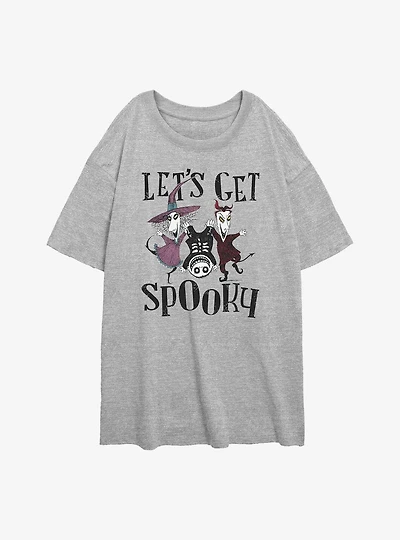 Disney The Nightmare Before Christmas Get Spooky Womens Oversized T-Shirt