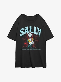 Disney The Nightmare Before Christmas Collegiate Sally Womens Oversized T-Shirt