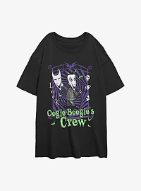 Disney The Nightmare Before Christmas Boogies Crew Lock Womens Oversized T-Shirt