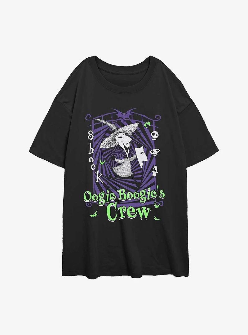 Disney The Nightmare Before Christmas Boogies Crew Shock Womens Oversized T-Shirt