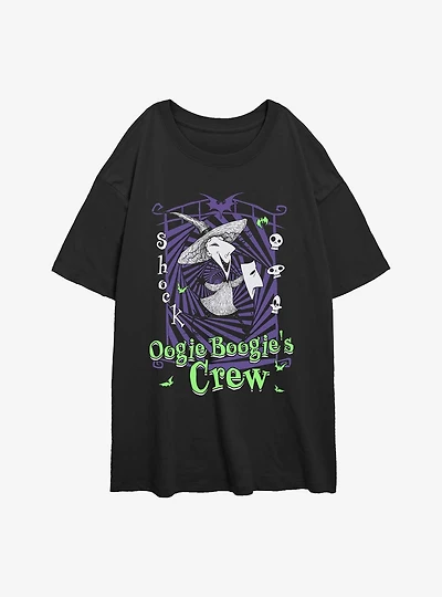 Disney The Nightmare Before Christmas Boogies Crew Shock Womens Oversized T-Shirt