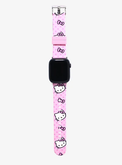 Sanrio Hello Kitty Pink Polka Dot Smart Watch Band
