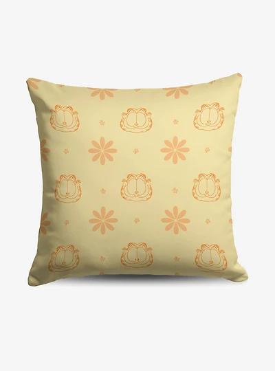 Garfield Flower Powerful Throw Pillow
