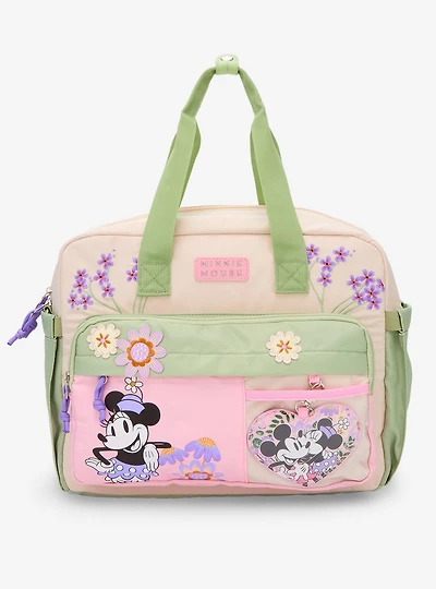 Disney Minnie Mouse Floral Retro Convertible Messenger Bag — BoxLunch Exclusive