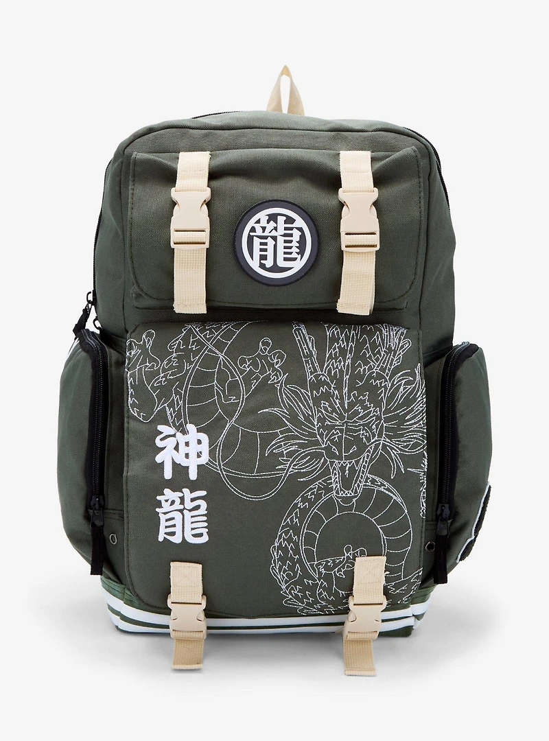 Dragon Ball Z Shenron Tonal Embroidered Multi Pocket Backpack - BoxLunch Exclusive