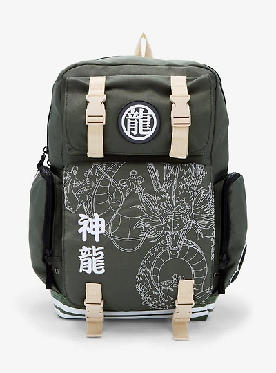 Dragon Ball Z Shenron Tonal Embroidered Multi Pocket Backpack - BoxLunch Exclusive