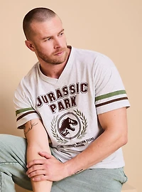 Jurassic Park Logo Embroidered T-Shirt - BoxLunch Exclusive