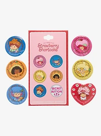 Strawberry Shortcake Characters Blind Bag Button Pin Set