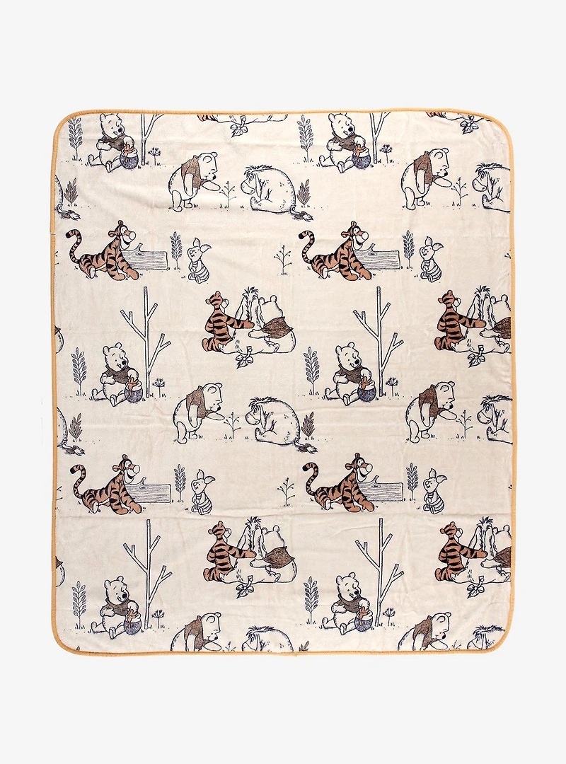 Disney Winnie the Pooh Friends Hundred Acre Wood Throw — BoxLunch Exclusive