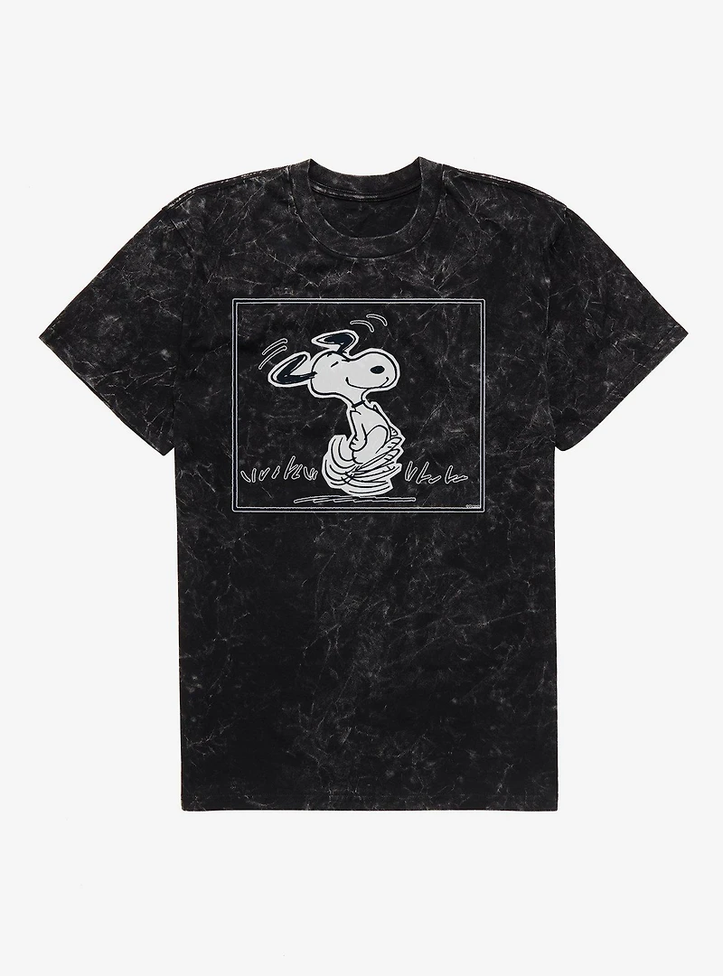 Peanuts Snoopy Dancing Mineral Wash T-Shirt