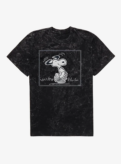 Peanuts Snoopy Dancing Mineral Wash T-Shirt