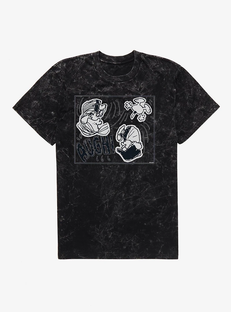 Peanuts Augh! Mineral Wash T-Shirt