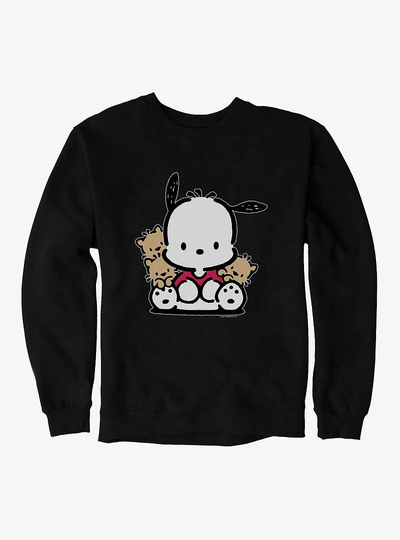 Pochacco Sitting With Friends Sweatshirt