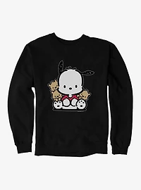 Pochacco Sitting With Friends Sweatshirt