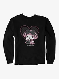 My Melody Lacey Black Heart Sweatshirt