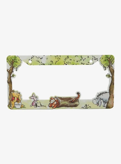 Disney Winnie the Pooh Illustrated License Plate Frame — BoxLunch Exclusive