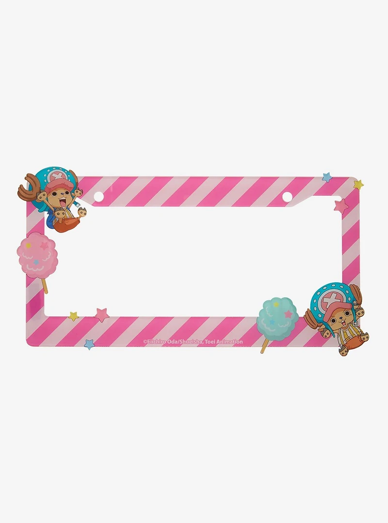One Piece Chopper Cotton Candy License Plate Frame