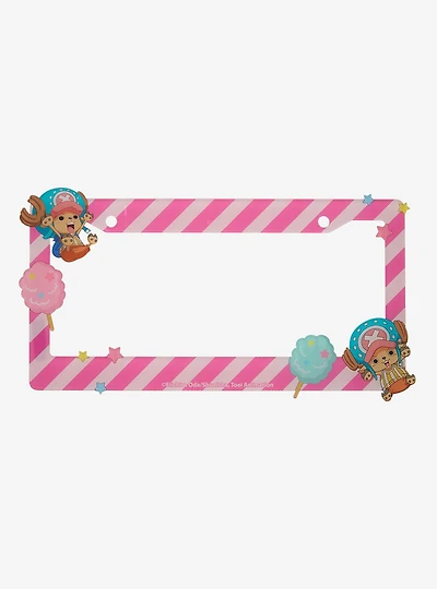 One Piece Chopper Cotton Candy License Plate Frame