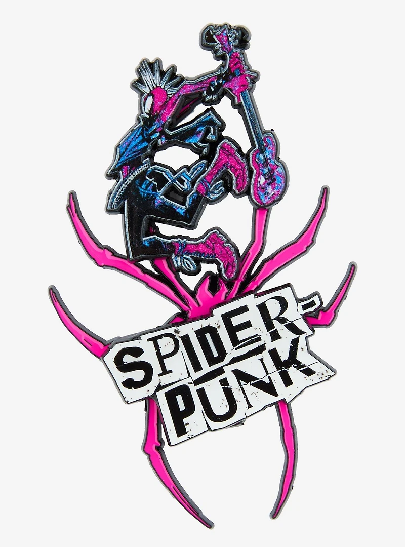 Marvel Spider-Man: Across the Spider-Verse Spider-Punk Multi-Piece Enamel Pin Set - BoxLunch Exclusive