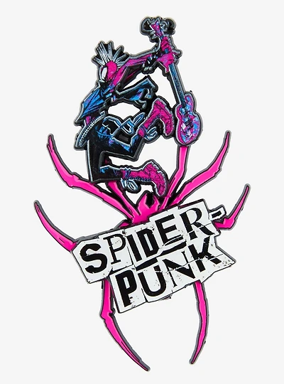 Marvel Spider-Man: Across the Spider-Verse Spider-Punk Multi-Piece Enamel Pin Set - BoxLunch Exclusive