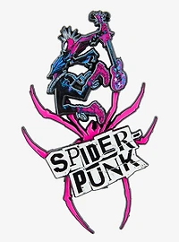 Marvel Spider-Man: Across the Spider-Verse Spider-Punk Multi-Piece Enamel Pin Set - BoxLunch Exclusive