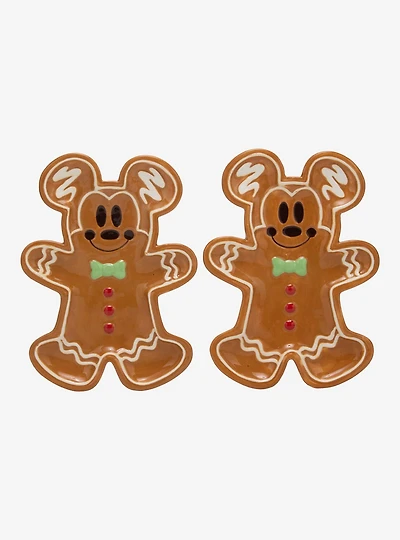 Disney Mickey Mouse Gingerbread Treat Plate Set — BoxLunch Exclusive