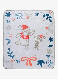 Disney Winnie the Pooh Holiday Scene Fleece Throw - BoxLunch Exclusive