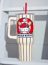 Sanrio Hello Kitty Baseball Straw Tumbler With Handle — BoxLunch Exclusive