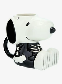 Peanuts Snoopy Skeleton Costume Figural Mug