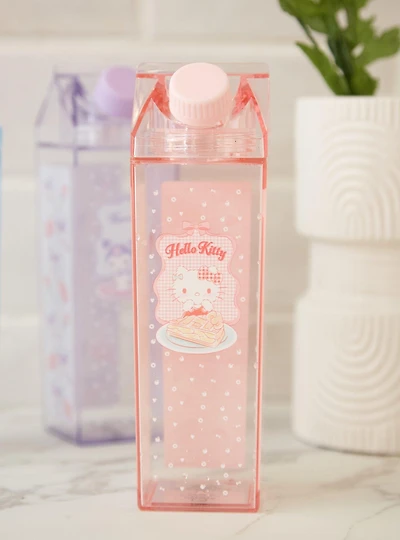 Sanrio Hello Kitty Gingham Milk Carton Water Bottle — BoxLunch Exclusive