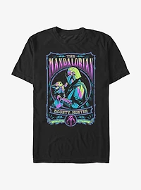 Star Wars The Mandalorian Bounty Hunter Neon T-Shirt