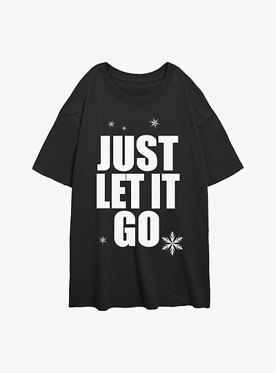 Disney Wreck It Ralph Comfy Frozen Let Go Womens Oversized T-Shirt