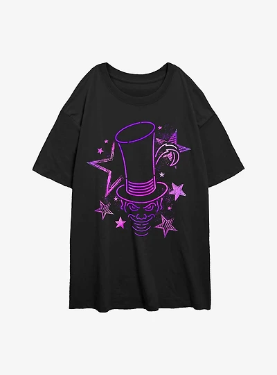 Disney Villains Facilier Airbrush Womens Oversized T-Shirt