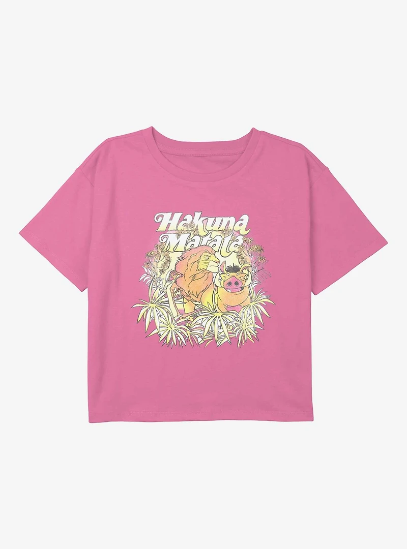 Disney The Lion King Jungle Crew Youth Girls Boxy T-Shirt